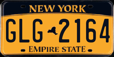 NY license plate GLG2164