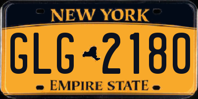 NY license plate GLG2180