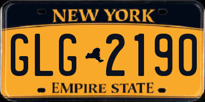NY license plate GLG2190