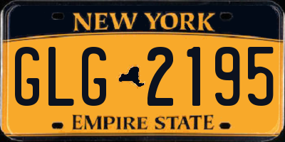 NY license plate GLG2195