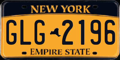 NY license plate GLG2196