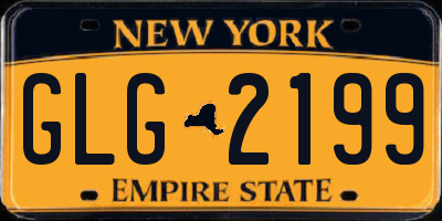 NY license plate GLG2199