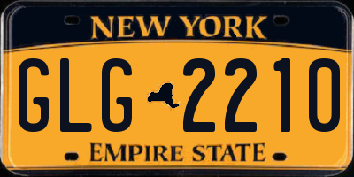 NY license plate GLG2210