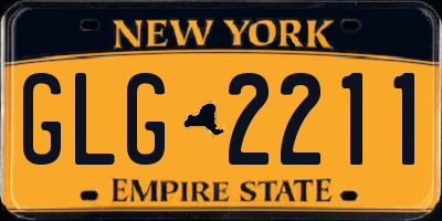NY license plate GLG2211