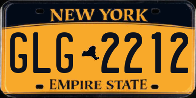 NY license plate GLG2212