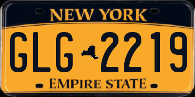 NY license plate GLG2219