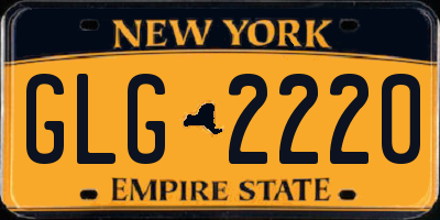 NY license plate GLG2220