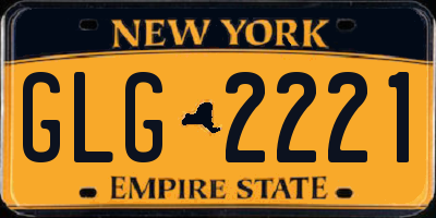 NY license plate GLG2221