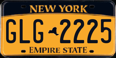 NY license plate GLG2225
