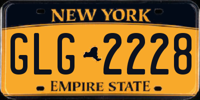 NY license plate GLG2228