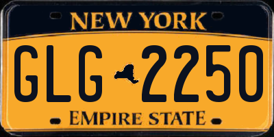 NY license plate GLG2250