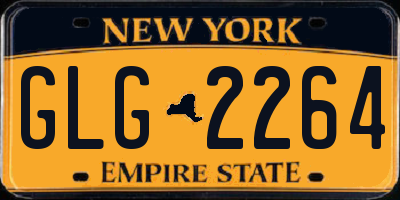NY license plate GLG2264