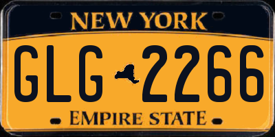NY license plate GLG2266