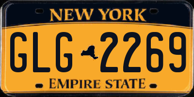NY license plate GLG2269
