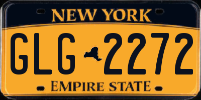 NY license plate GLG2272