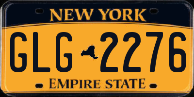 NY license plate GLG2276