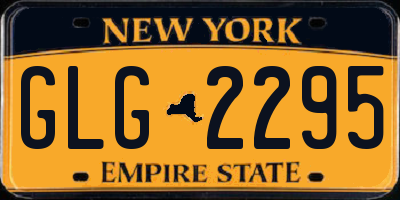 NY license plate GLG2295