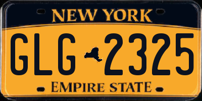 NY license plate GLG2325