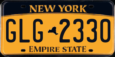 NY license plate GLG2330