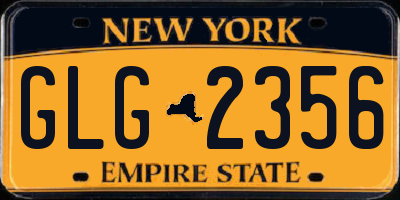 NY license plate GLG2356