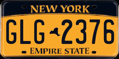 NY license plate GLG2376