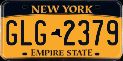 NY license plate GLG2379
