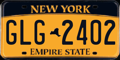 NY license plate GLG2402