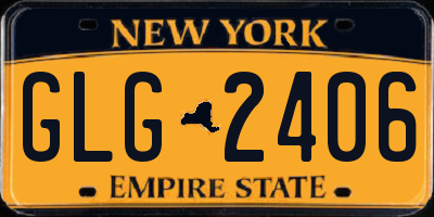 NY license plate GLG2406
