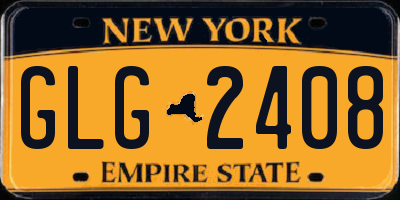 NY license plate GLG2408