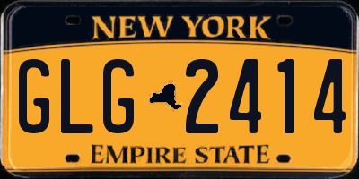 NY license plate GLG2414