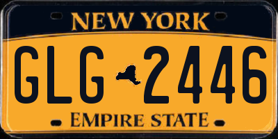 NY license plate GLG2446