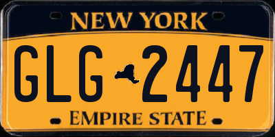NY license plate GLG2447