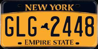 NY license plate GLG2448