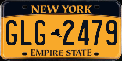 NY license plate GLG2479