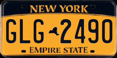 NY license plate GLG2490
