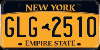 NY license plate GLG2510