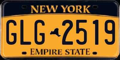 NY license plate GLG2519