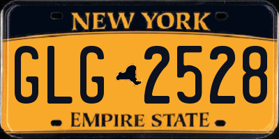 NY license plate GLG2528