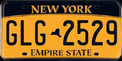 NY license plate GLG2529