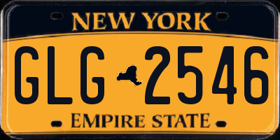 NY license plate GLG2546