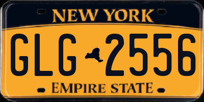 NY license plate GLG2556