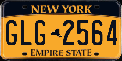 NY license plate GLG2564
