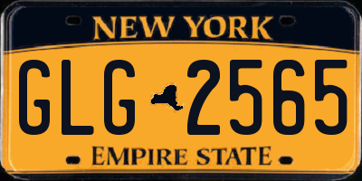 NY license plate GLG2565