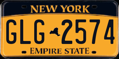 NY license plate GLG2574
