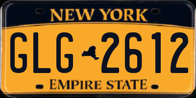 NY license plate GLG2612