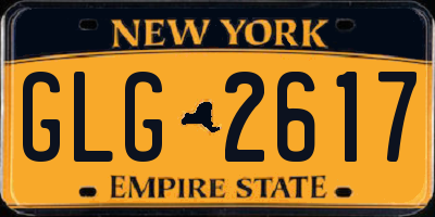 NY license plate GLG2617