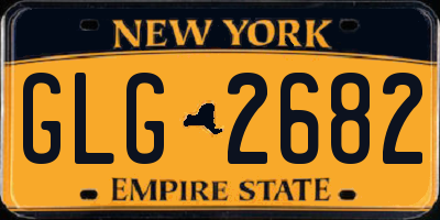 NY license plate GLG2682