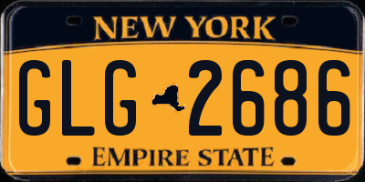 NY license plate GLG2686