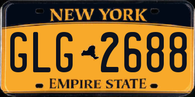 NY license plate GLG2688