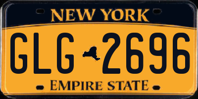 NY license plate GLG2696